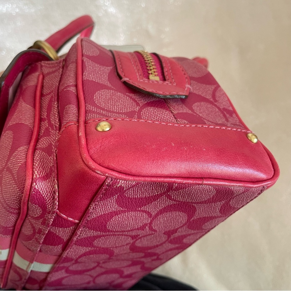 Coach Pink and White Mini Bag - Picture 7 of 16